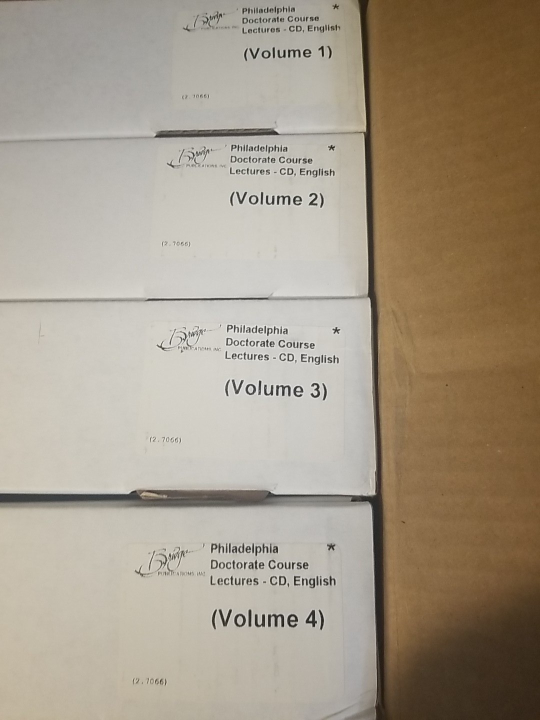 The Philadelphia Doctorate Course Lectures By L. Ron Hubbard CD Set Vol 1-4. New