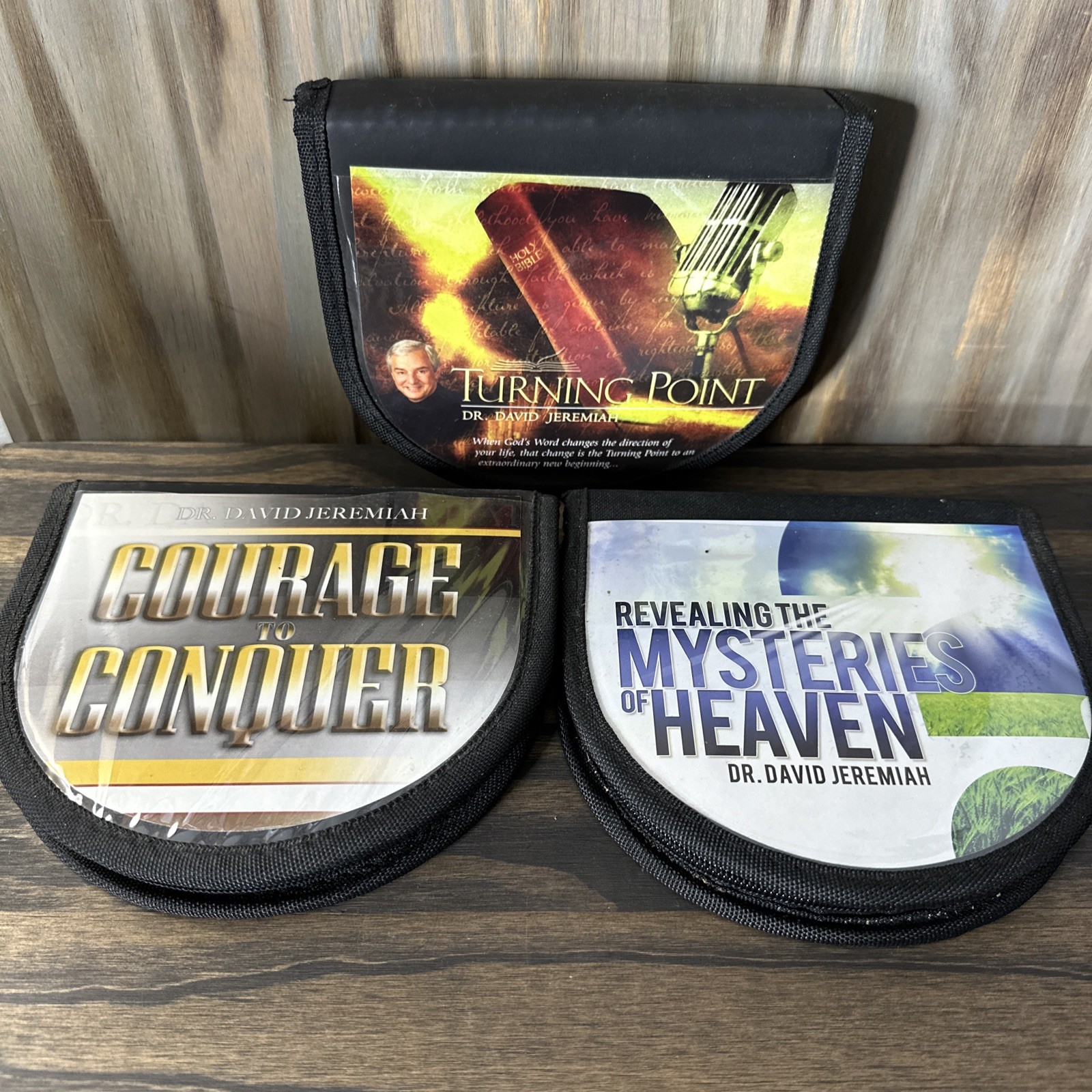 David Jeremiah — Turning Point — Lot of 3 Teaching CD Sets — Courage Mysteries