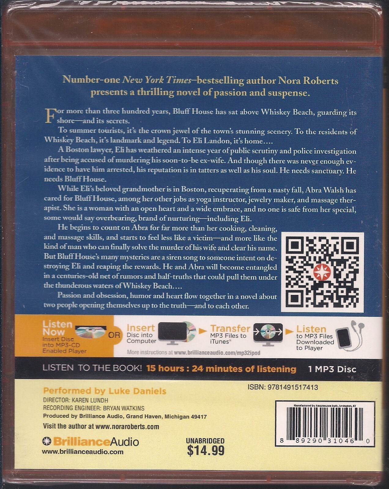 Whiskey Beach by Nora Roberts (2014, CD MP3, Unabridged edition)