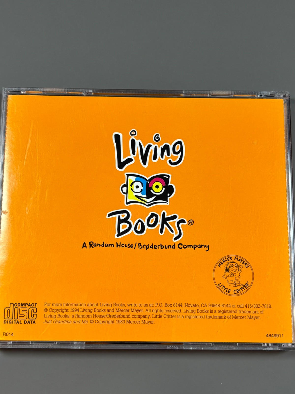 Just Grandma and Me Mercer Mayer Living Books PC CD ROM