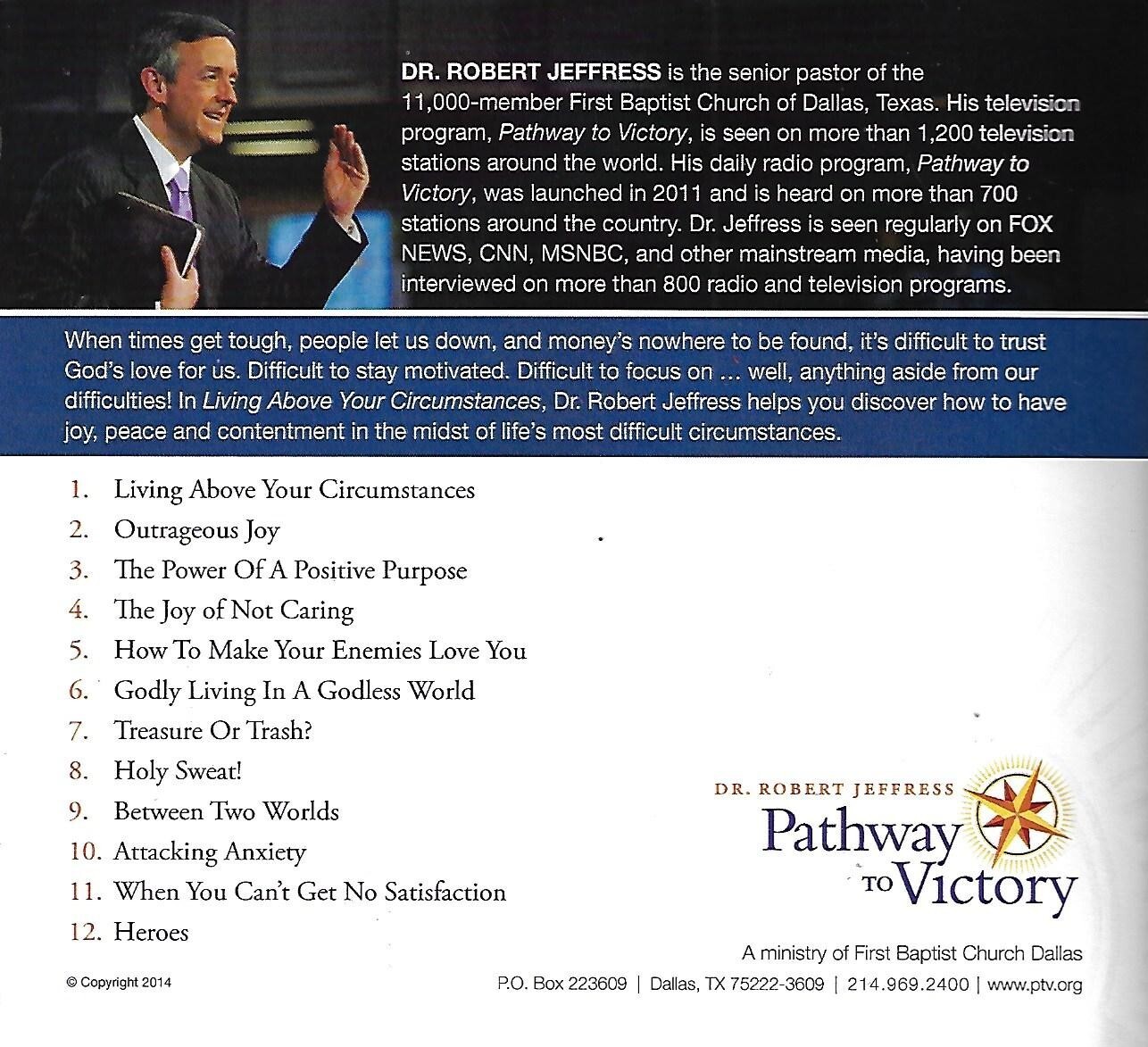 Living Above Your Circumstances: A Study of Philippians by Robert Jeffress (CD)