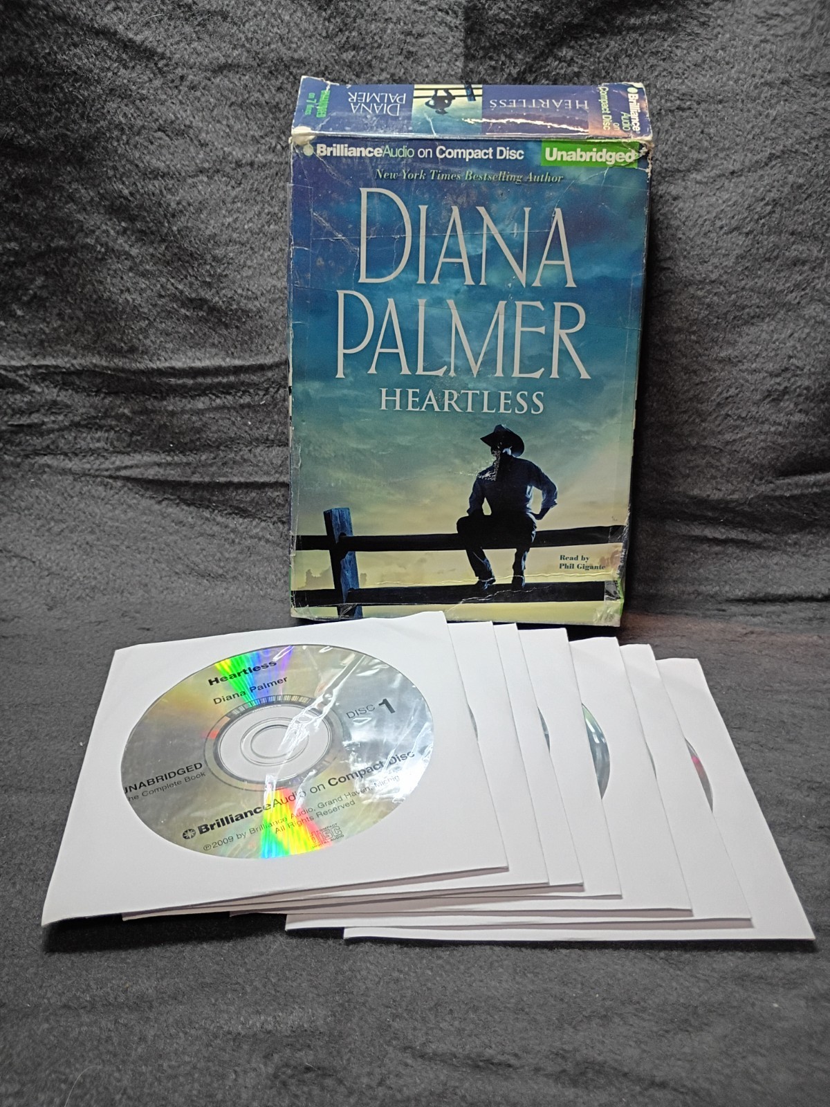 Diana Palmer Heartless Personal Audiobook Unabridged Brilliance Audio 7 CDs