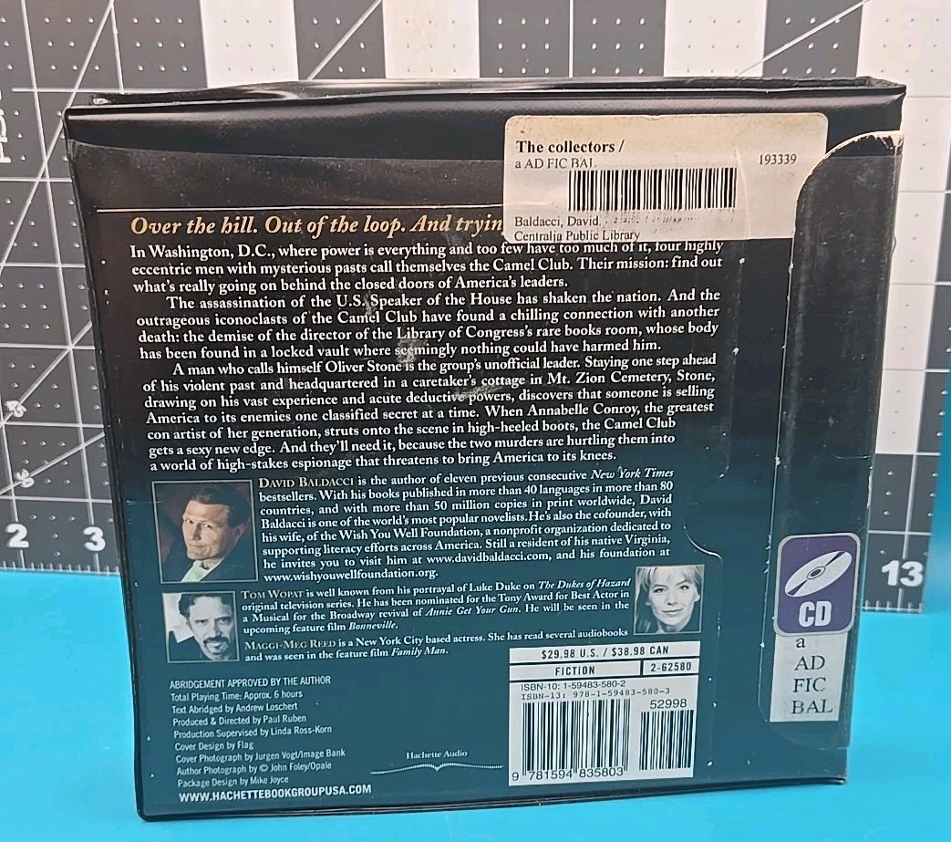 The Collectors — Audio 5 CD By David Baldacci- Ex Library