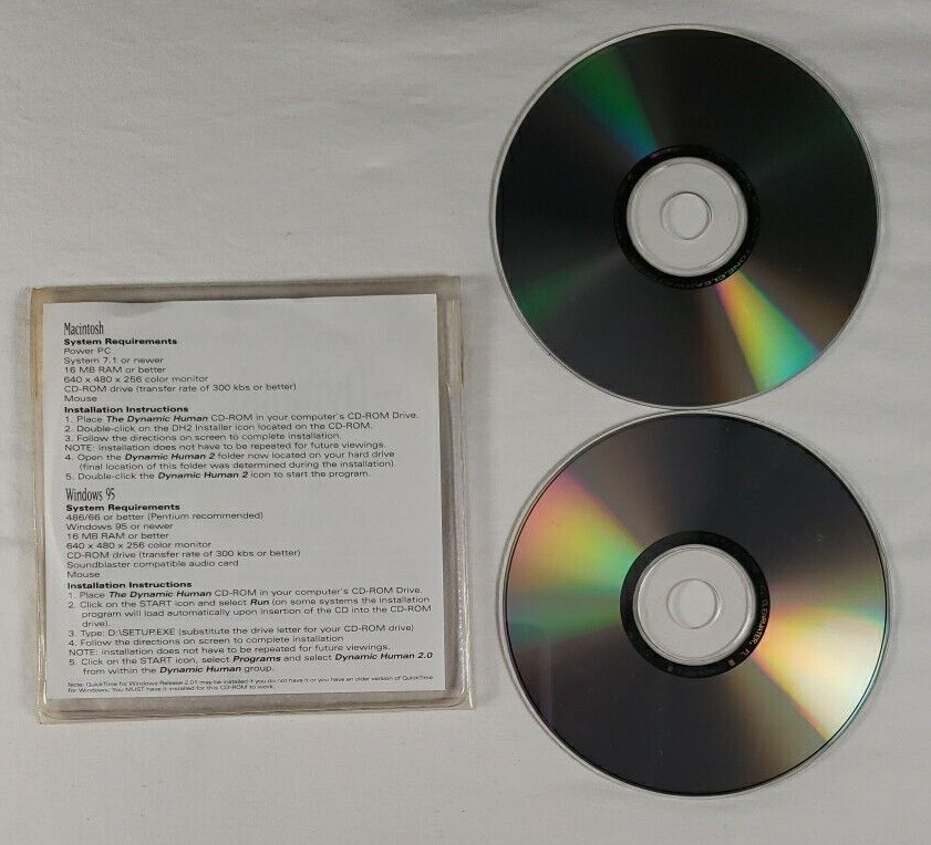 Dynamic Human, Version 2.0 : NT Compatible — 2 CDs