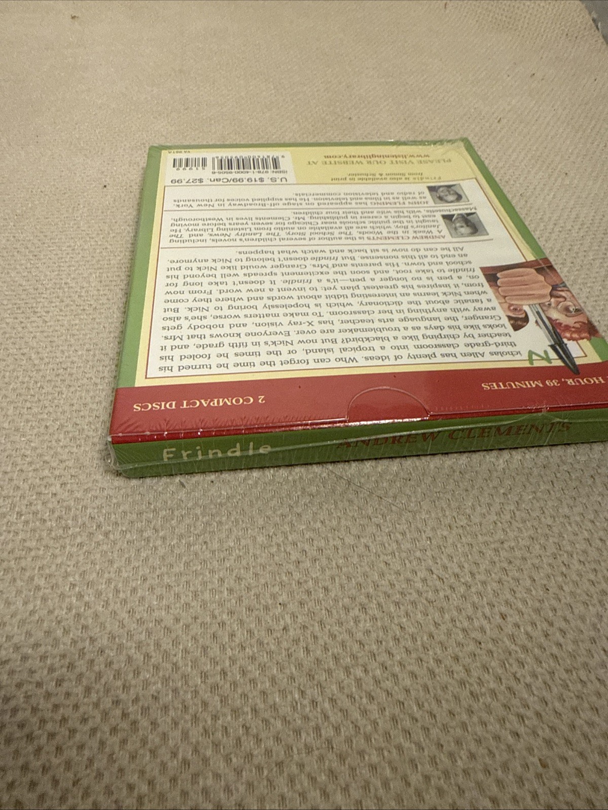 Andew Clements Frindle Unabridged 2-Disc CD Set Audiobook NEW Audio Book