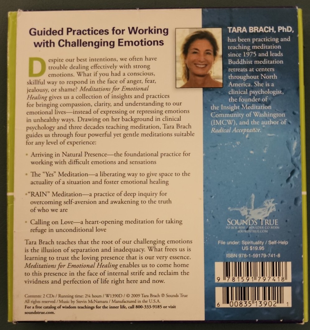 Meditations for Emotional Healing Finding Freedom in the Face of Difficulty CDs