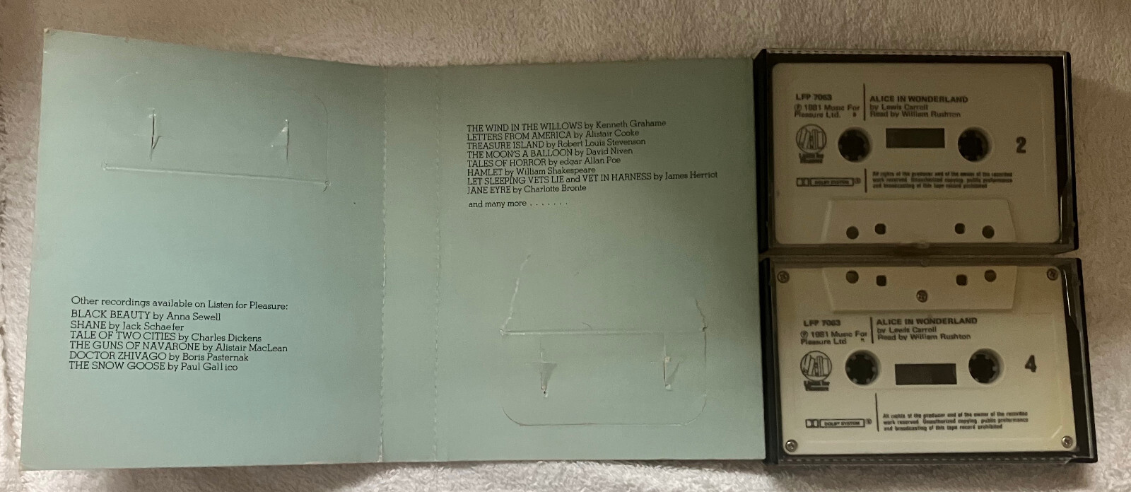 Audiobooks on Cassette for Whole Family-Alice in Wonderland, Ranch of Dreams ++