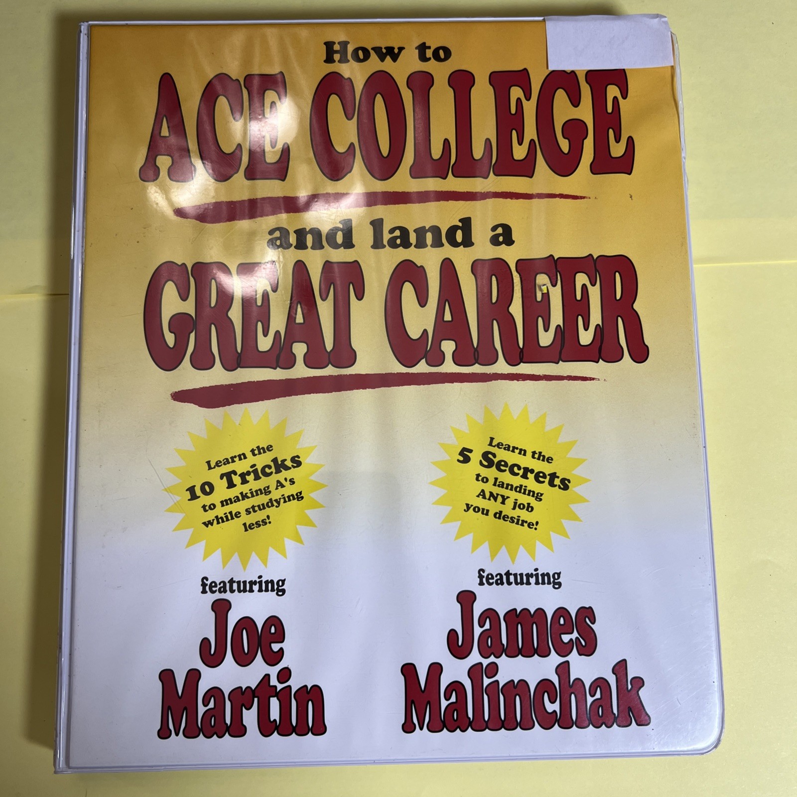 How To Ace College And Land A Great Career Cassettes By Joe Martin