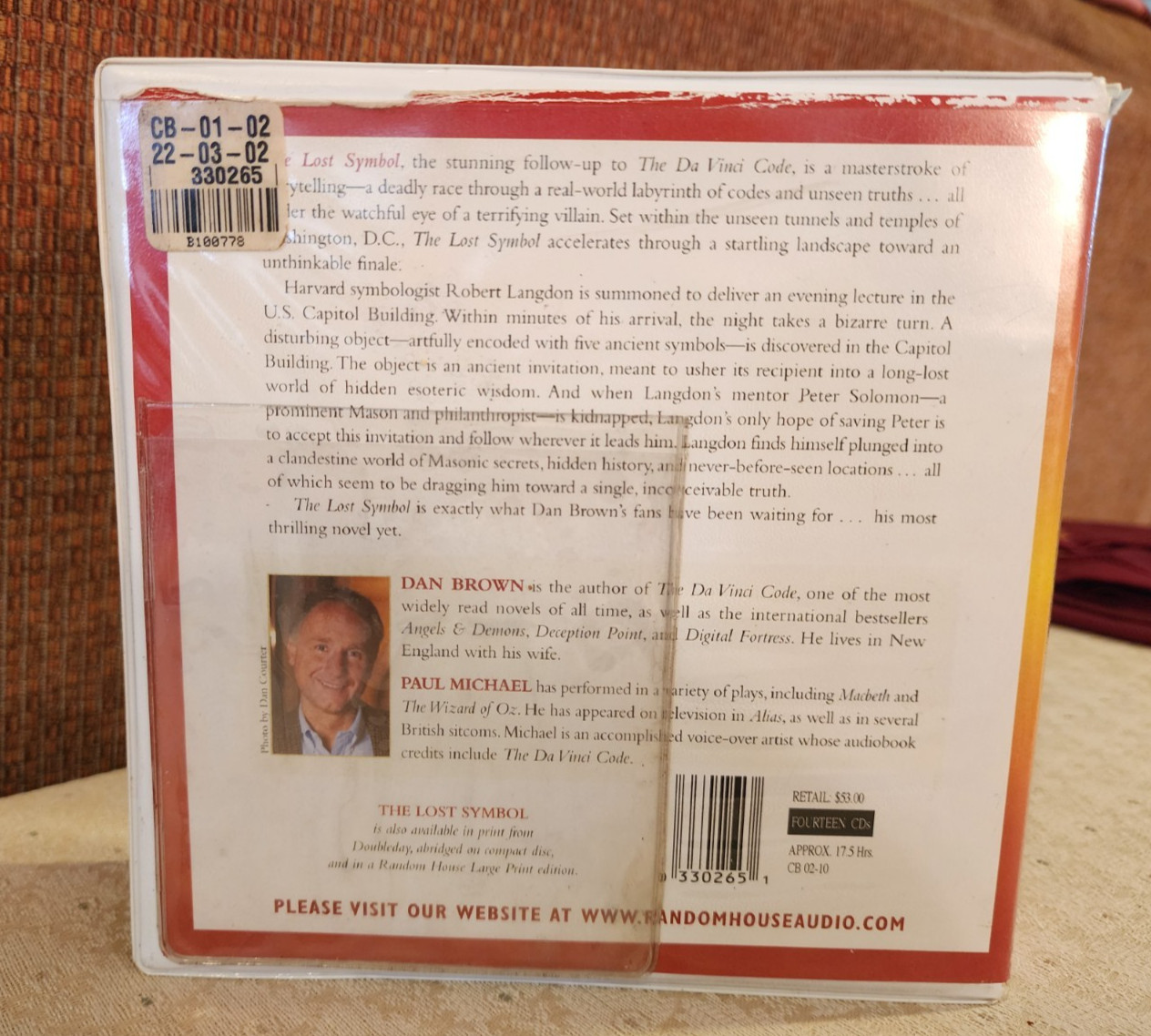 Dan Brown — The Lost Symbol AUDIO BOOK 14 CDs Read by Paul Michael