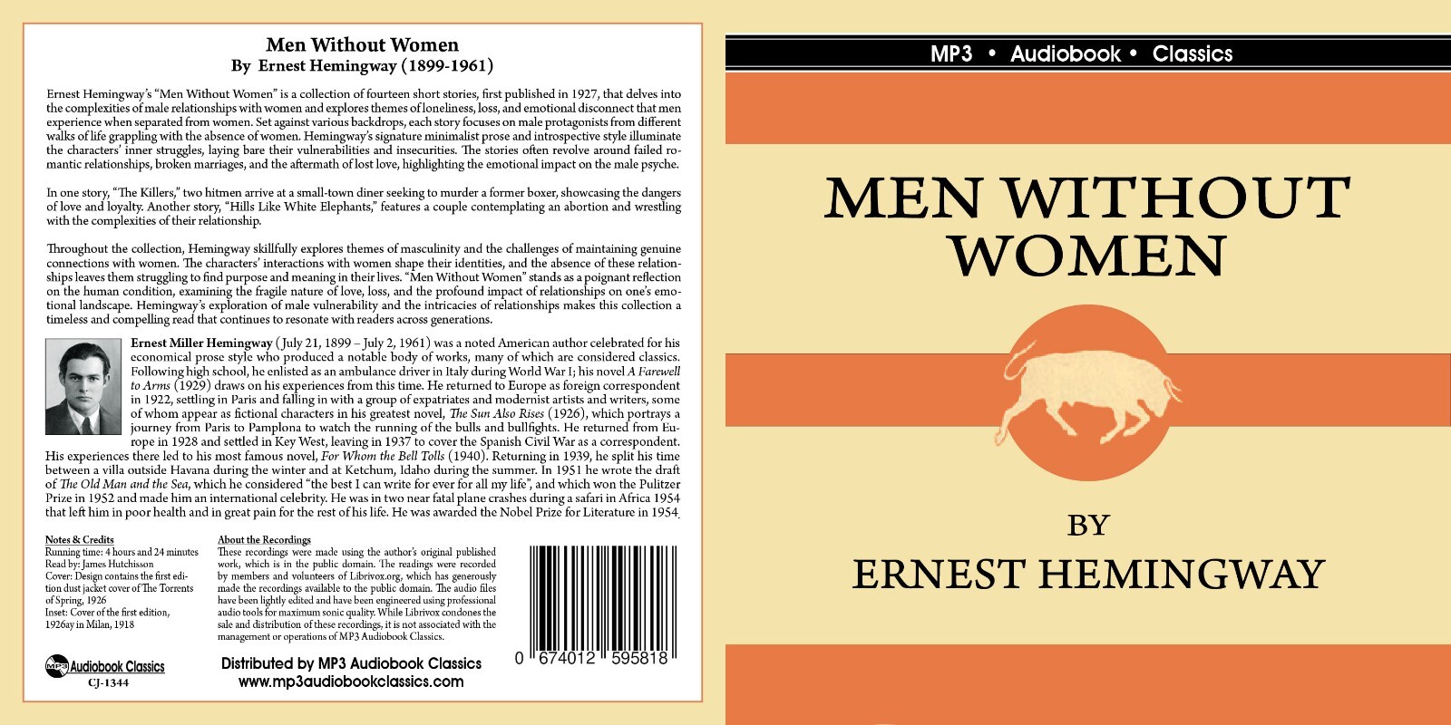 Men Without Women — MP3 CD Audiobook in CD jacket