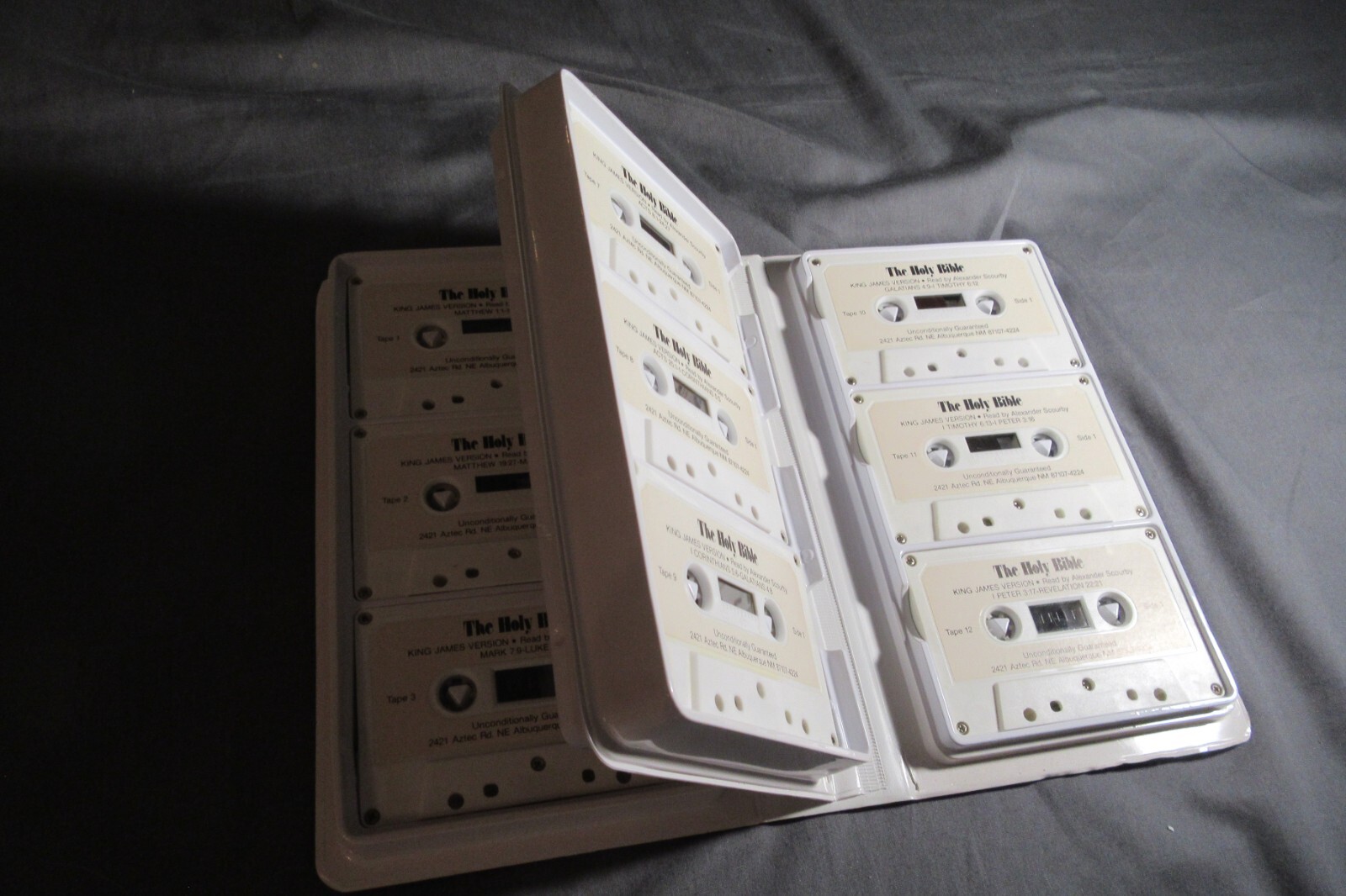The Holy Bible King James Version New Testament — 12 Cassette Tapes Complete