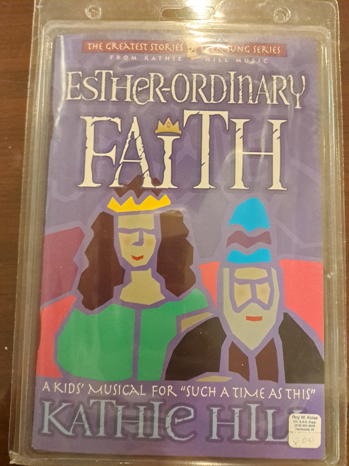 Esther-Ordinary Faith Kids Musical, Book + CD Combo (NEVER USED, LIKE NEW)