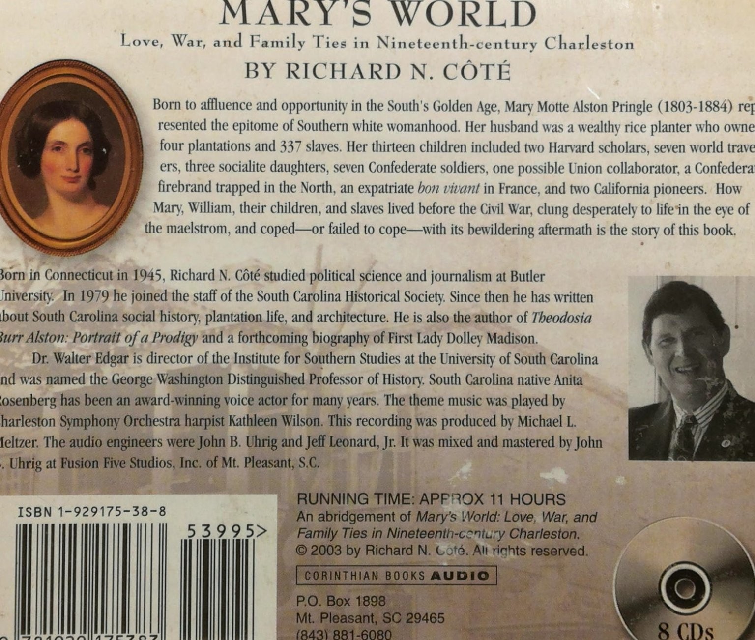 Mary’s World : Love, War, and Family Ties in 19th-Century CD 2003 Audiobook