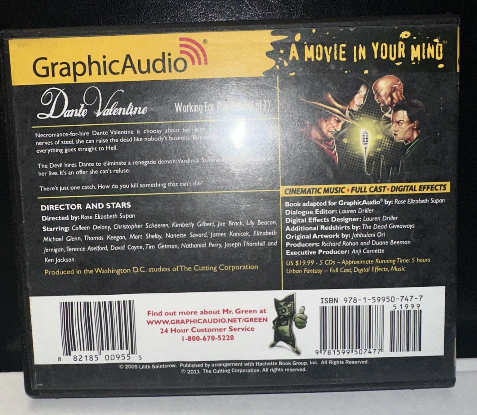 Lot Of (3) Dante Valentine Audio Books CD Working For The Devil 1&2 & Hell & Ba