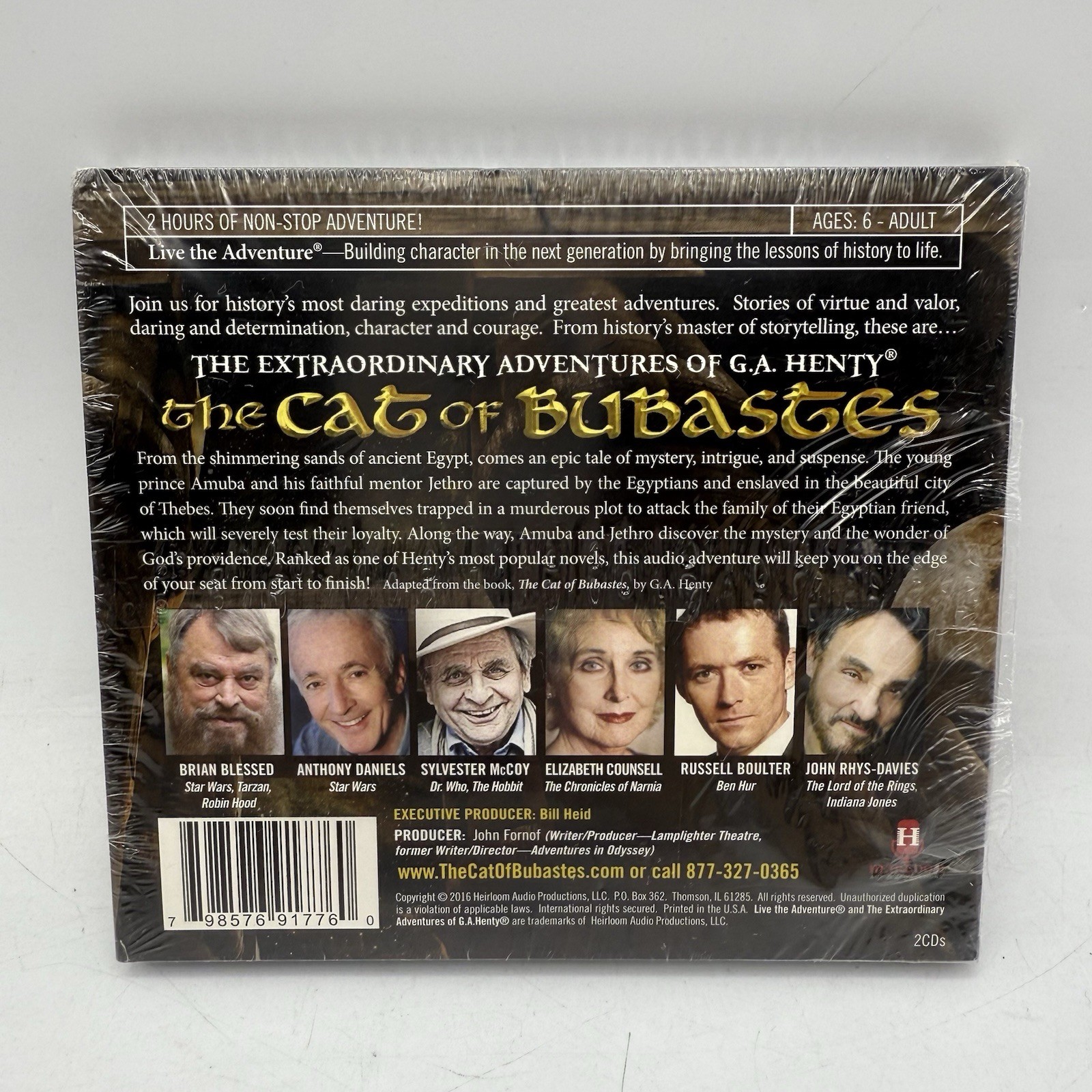 G.A. Henty — The Cat Of Bubastes (2 CD Digipak 2016) SEALED NEW