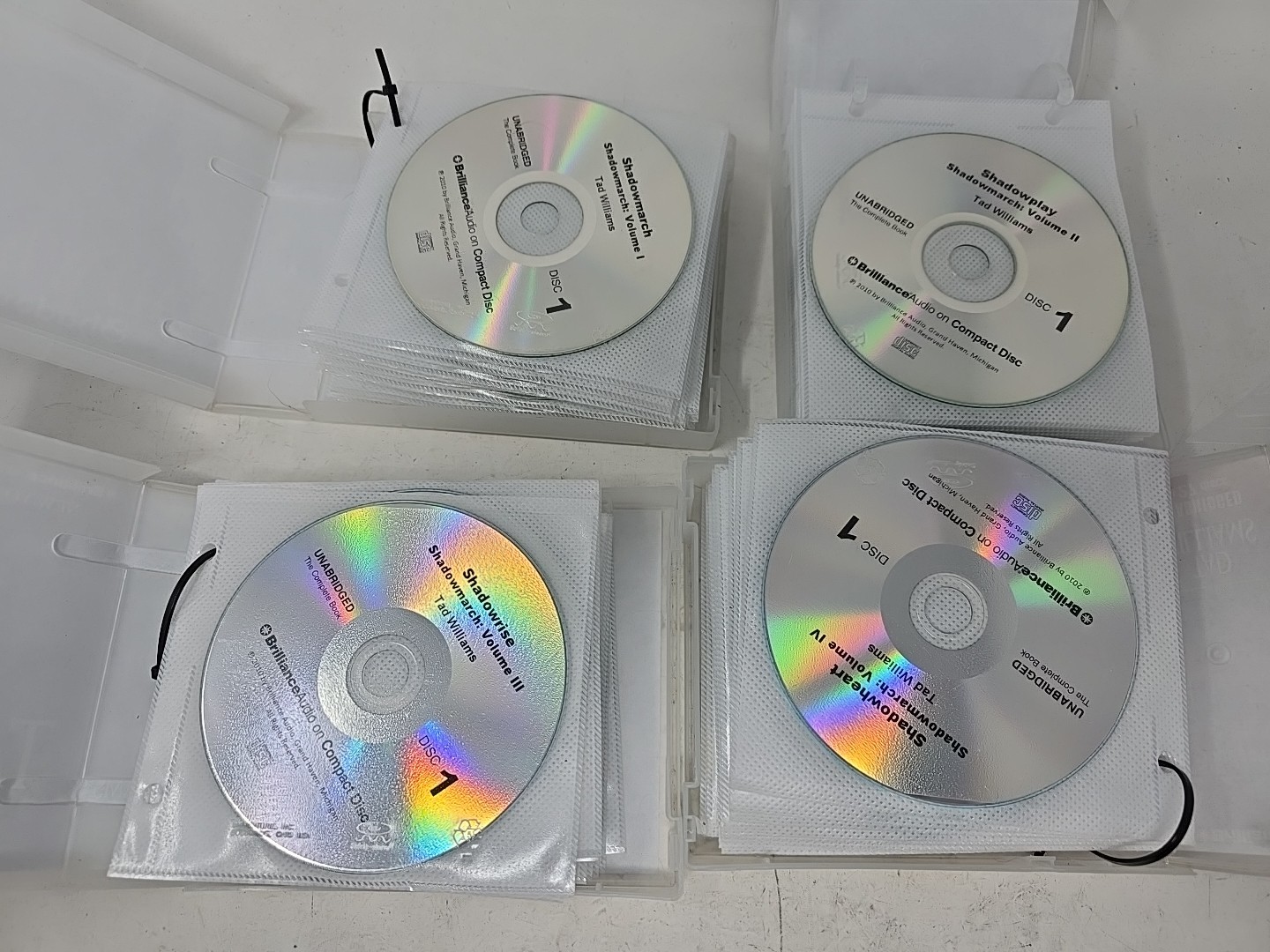 Tad William’s shadowmarch 1-4 brilliance audio on compact disc