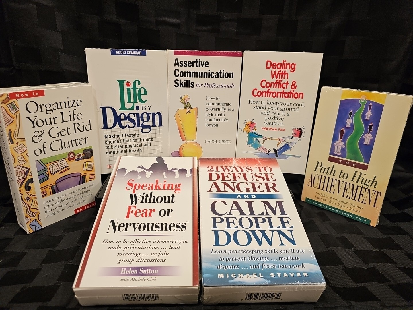 Lot of 7 Self Help, Professional, CarreerTrack Cassette Audiobooks New Sealed!