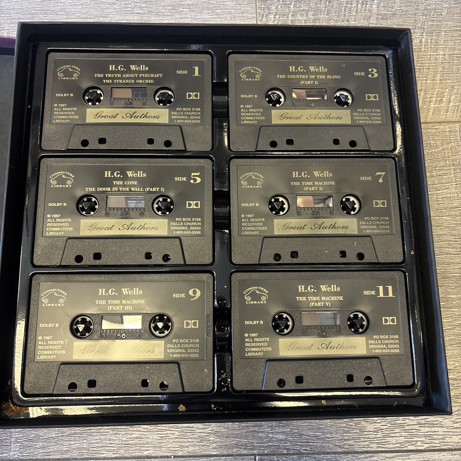 The Science Fiction of H.G. Wells Audiobook Cassettes Unabridged 6 Tapes (1997)