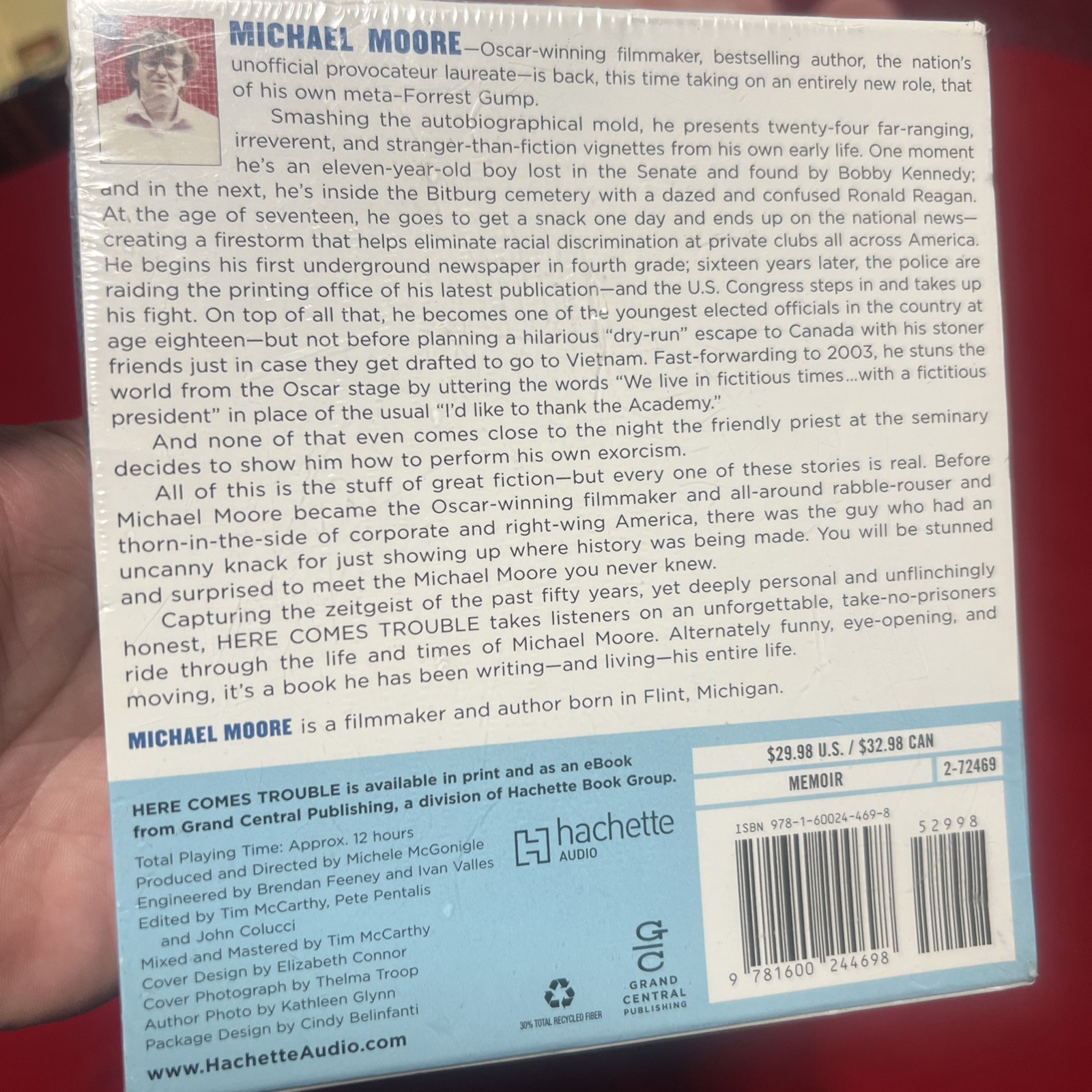 Here Comes Trouble by Michael Moore Unabridged 10 CD Audiobook — Read by Author-