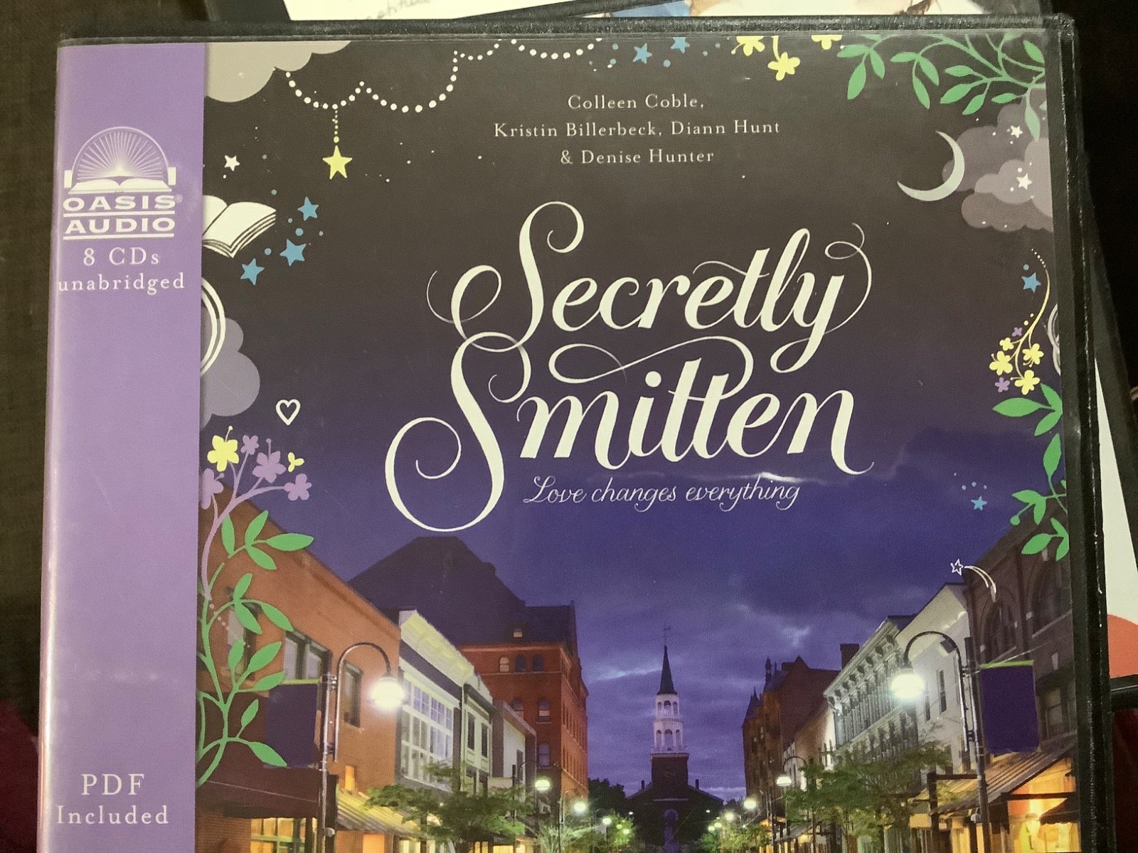 CD Audiobook “Secretly Smitten” Christian/Romance 8cd’s UA *Like New*