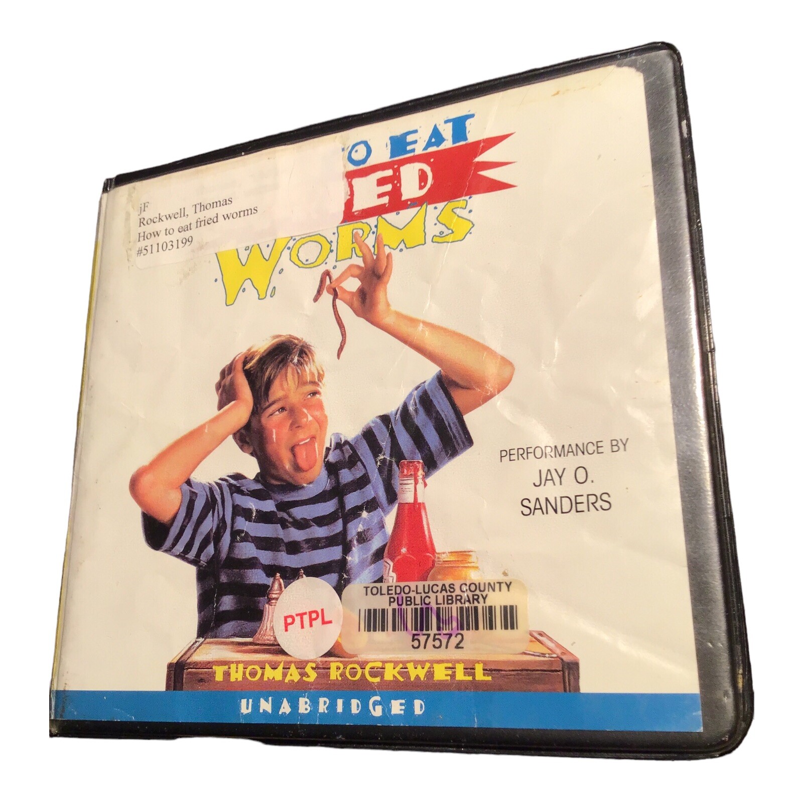 How to Eat Fried Worms by Thomas Rockwell CDAudiobook Read by Jay O Sanders