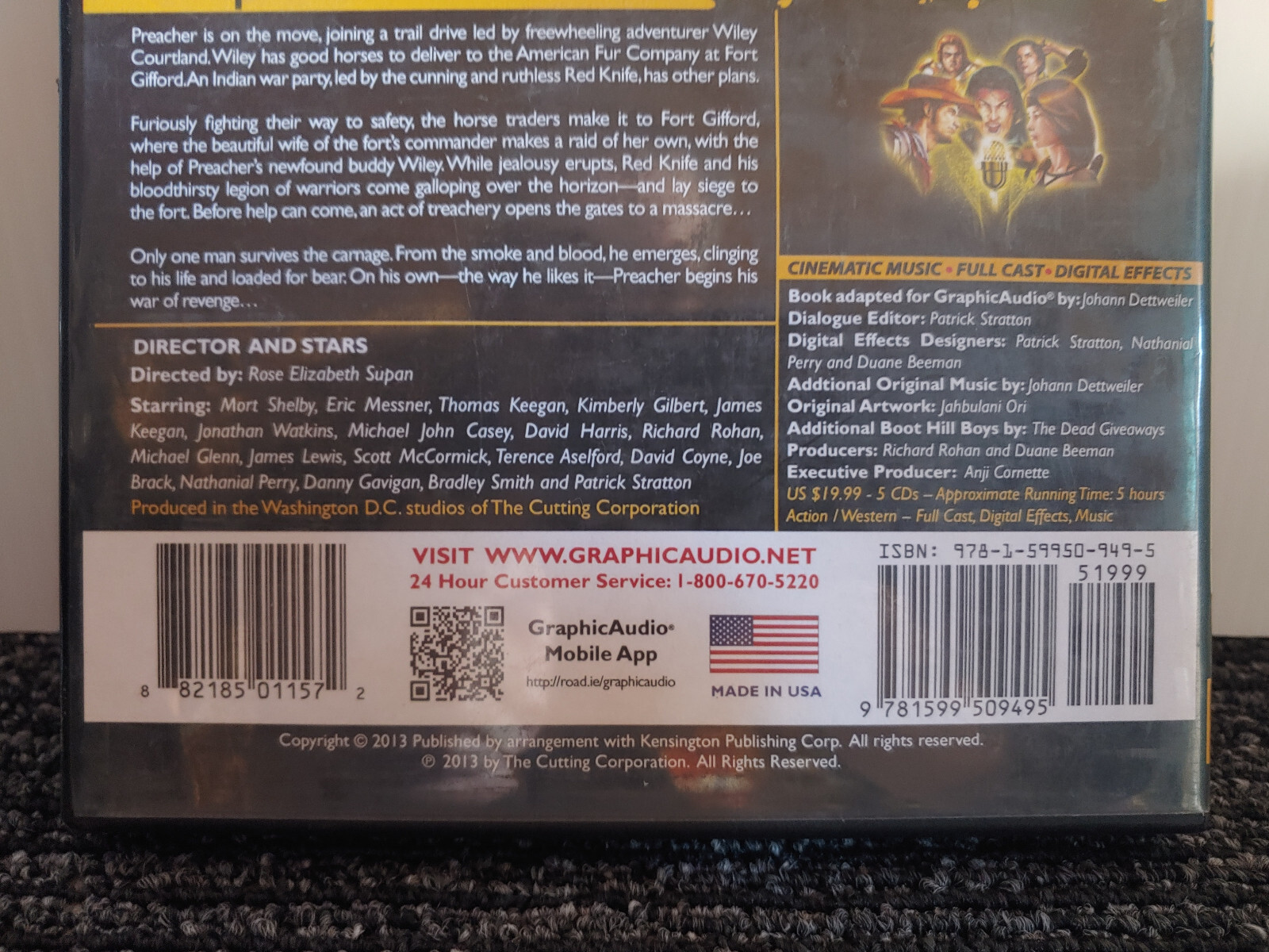 Preacher’s Massacre The First Mountain Man William W. Johnstone 5CD GraphicAudio