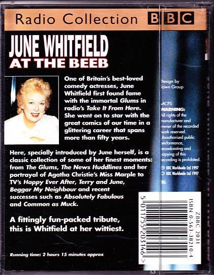 JUNE WHITFIELD AT THE BEEB Double Audio Cassette BBC Radio