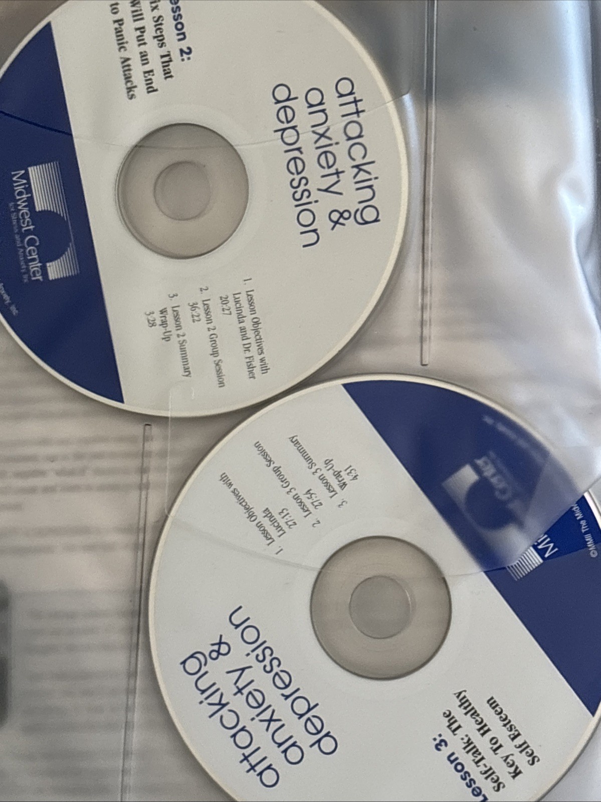Attacking Anxiety and Depression Midwest Center Book & 16 Session CD Set