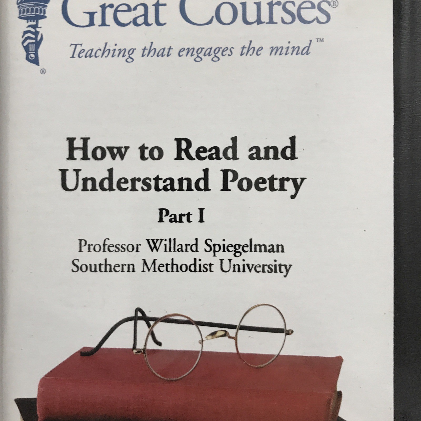 How to Read and Understand Poetry Willard Spiegelman Great Courses Cassette Tape