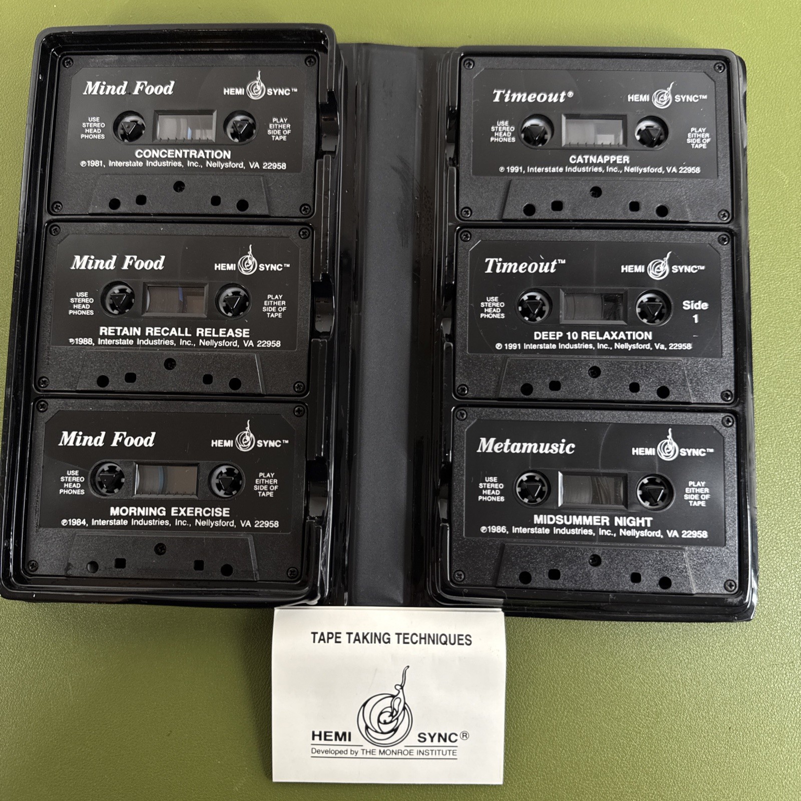 Progressive Accelerated Learning Monroe Institute ‘83 Hemi-Sync 6 Cassettes
