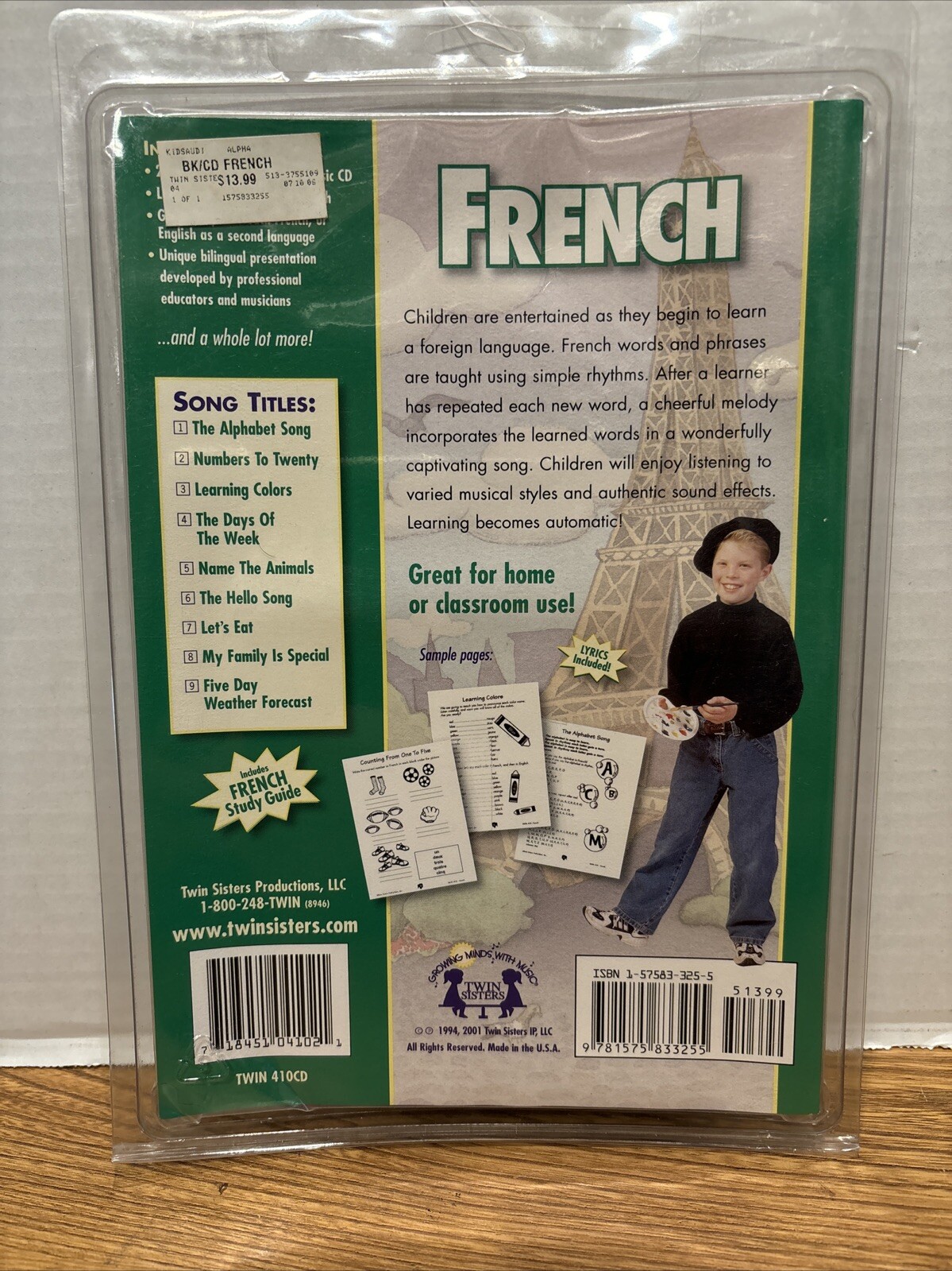 French by Various Artists CD & activity book new twin sisters twin 410CD