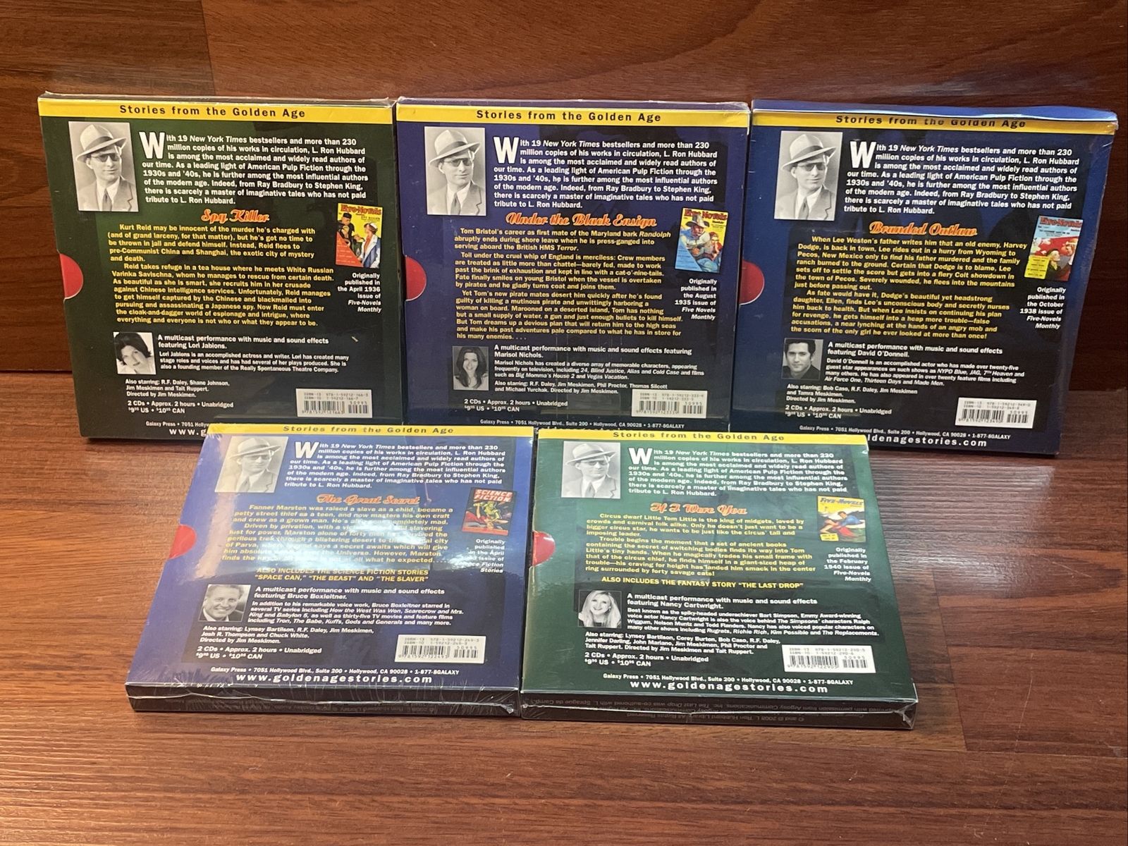 Stories From the Golden Age ◆  2CDAudioBook by L. Ron Hubbard- Lot Of 5