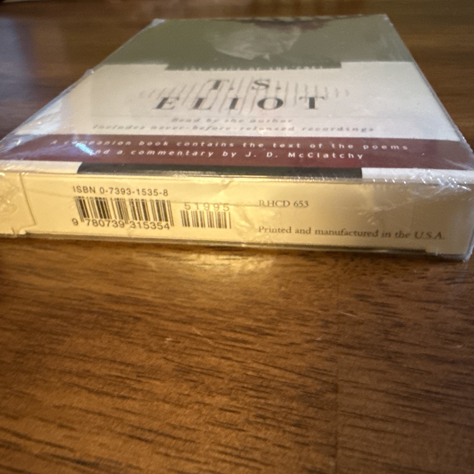 The Voice Of the Poet: T. S. Eliot — Compact Disc CD & Booklet — SEALED / New