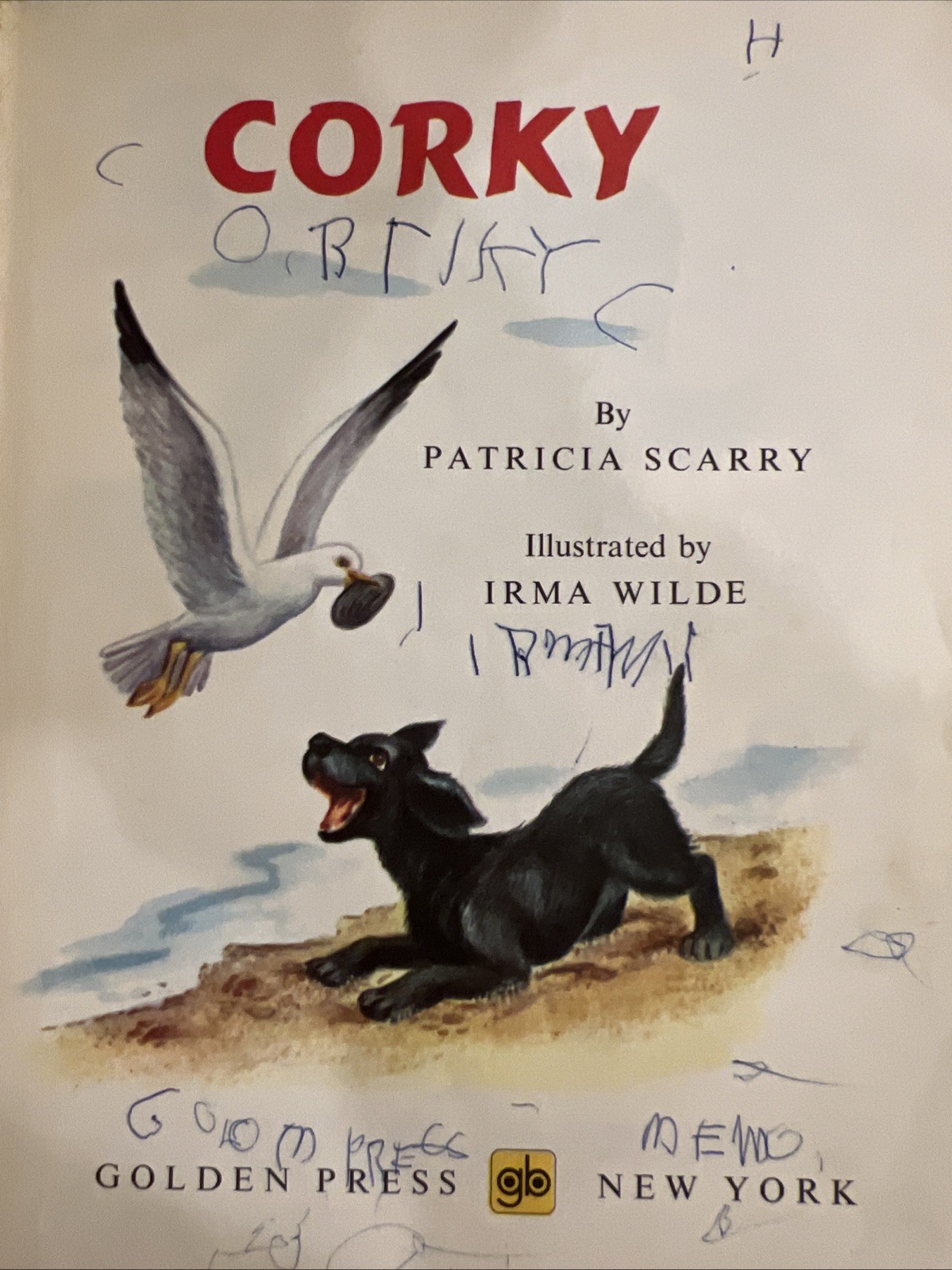Vintage A Little Golden Book Corky 486 .39 1969 #3249