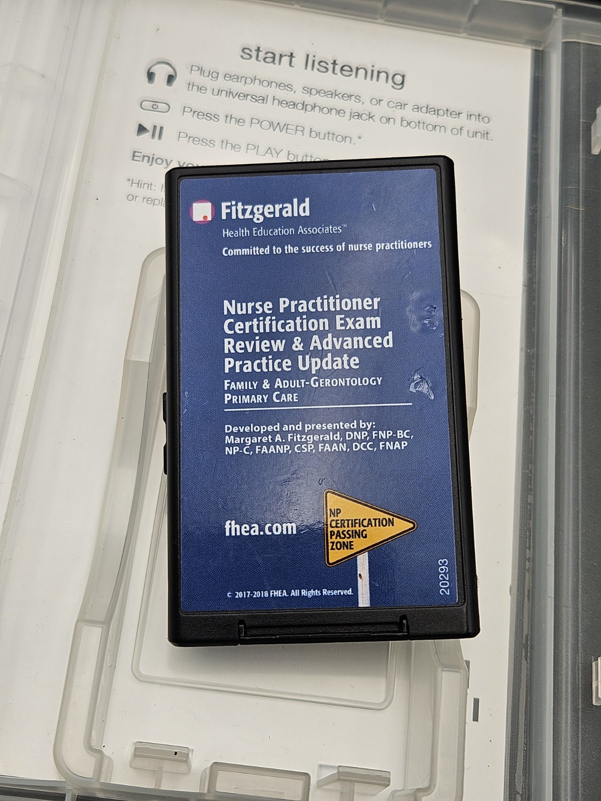 Fitzgerald Nurse Practitioner Certification Exam Review Playaway Audio Book