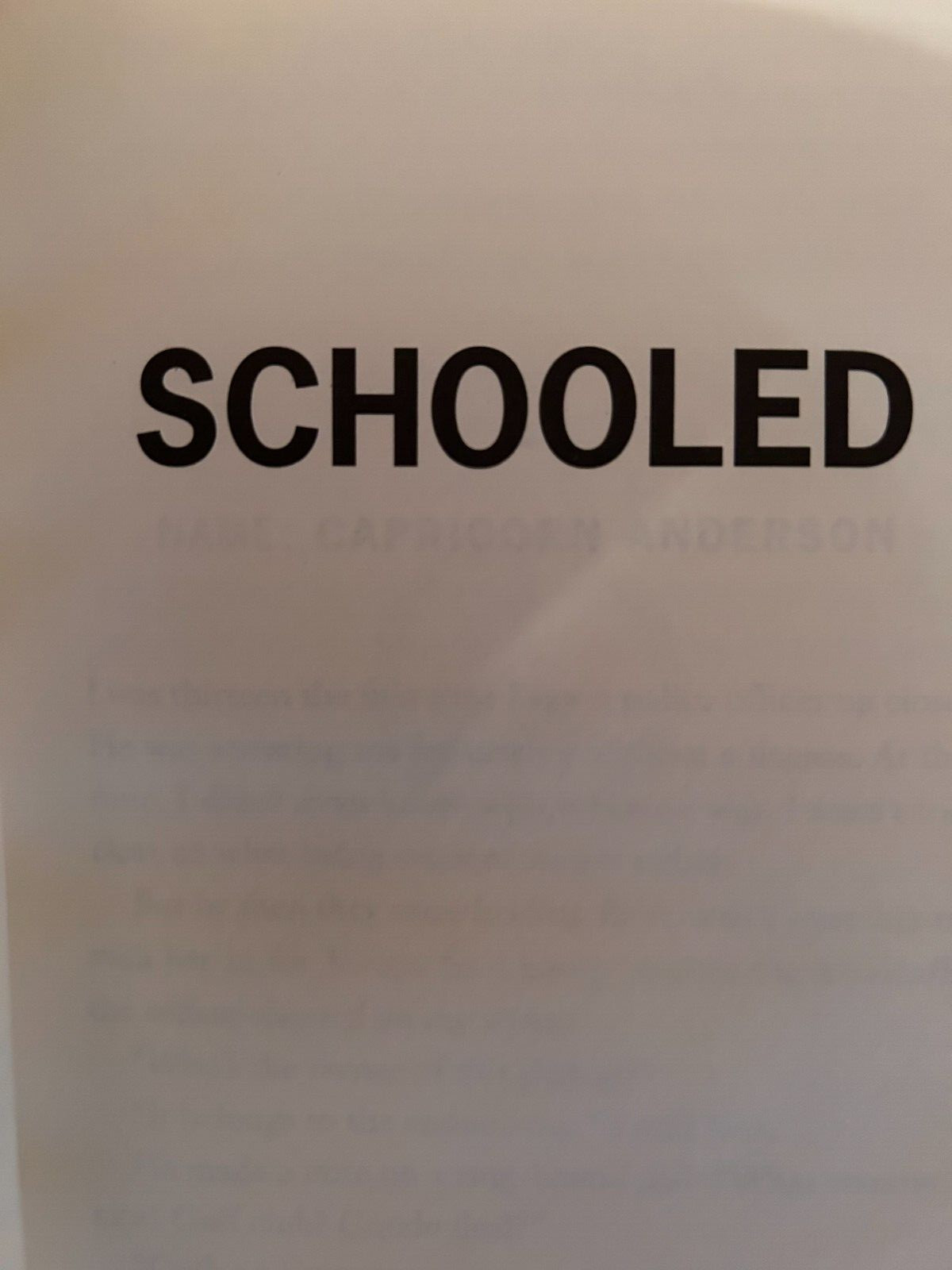 Schooled by Gordon Korman