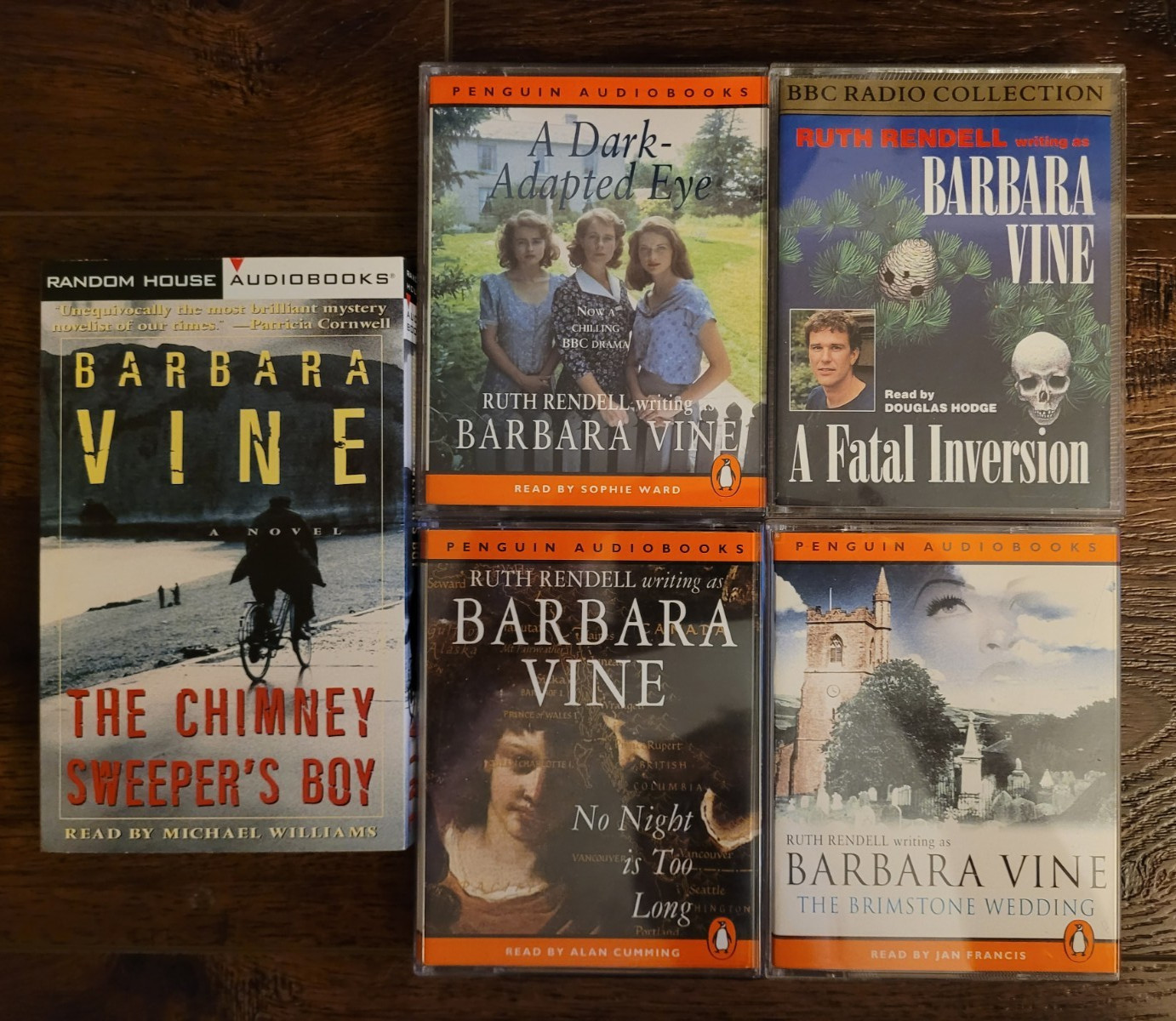 FIVE Barbara Vine (AKA Ruth Rendell) Thrillers Including A FATAL INVERSION