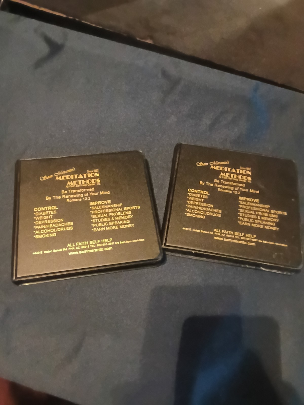 Sam Meranto’s Meditation Methods 21 Disc DVD set established in 1952 in Phx, AZ