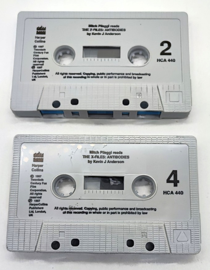 The X-Files: Antibodies Audiobook Cassette Tape 1997 Vintage Kevin J Anderson