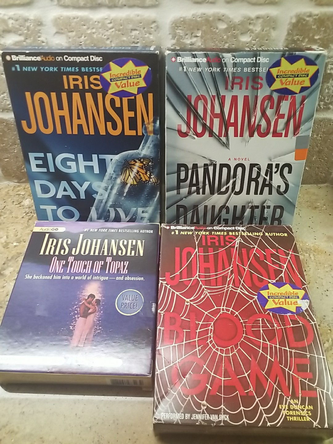 Iris Johansen Audio Books On CD (Lot Of 4) Various — Drama, Thriller, Mystery