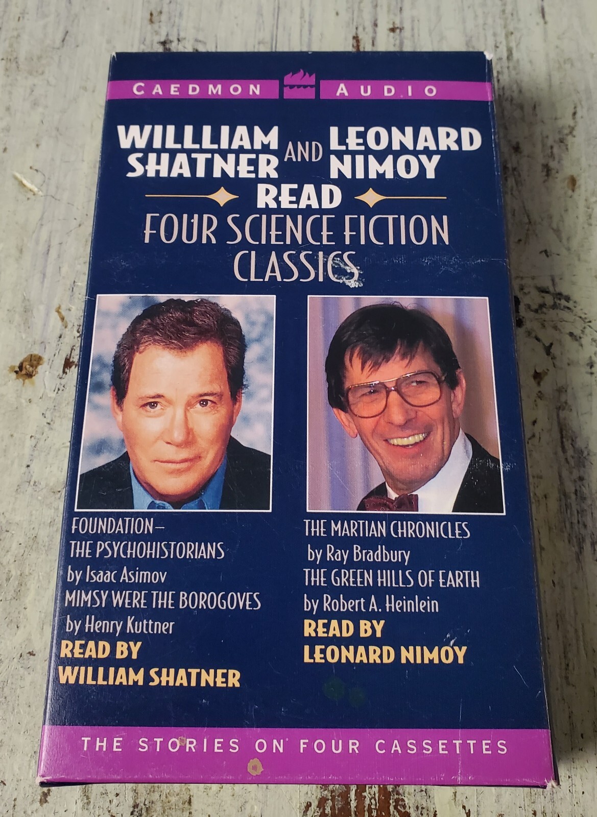 William Shatner and Leonard Nimoy Read Four Science Fiction Classics Audio Tape