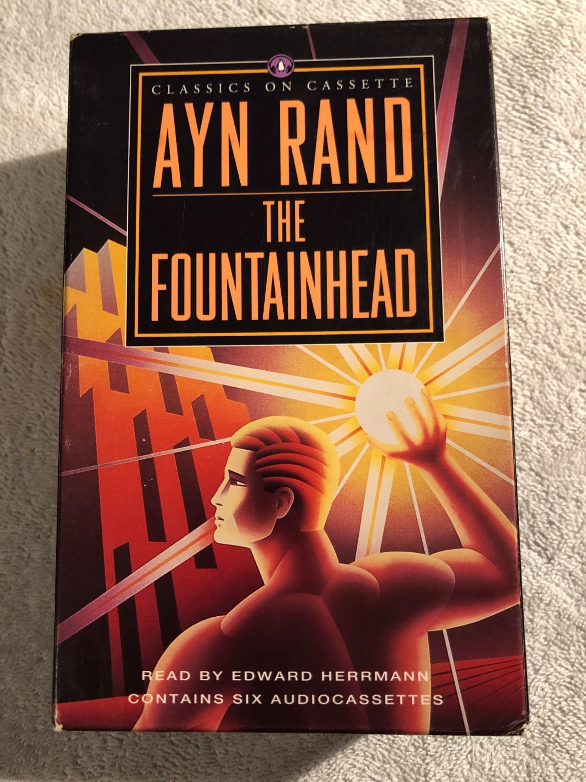 The Fountainhead-Ayn Rand Audio Book on 6 Cassette Tapes Abridged