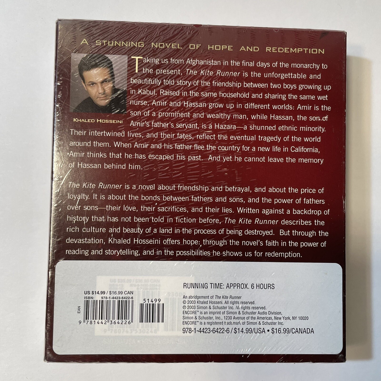 The Kite Runner Audiobook read by Author