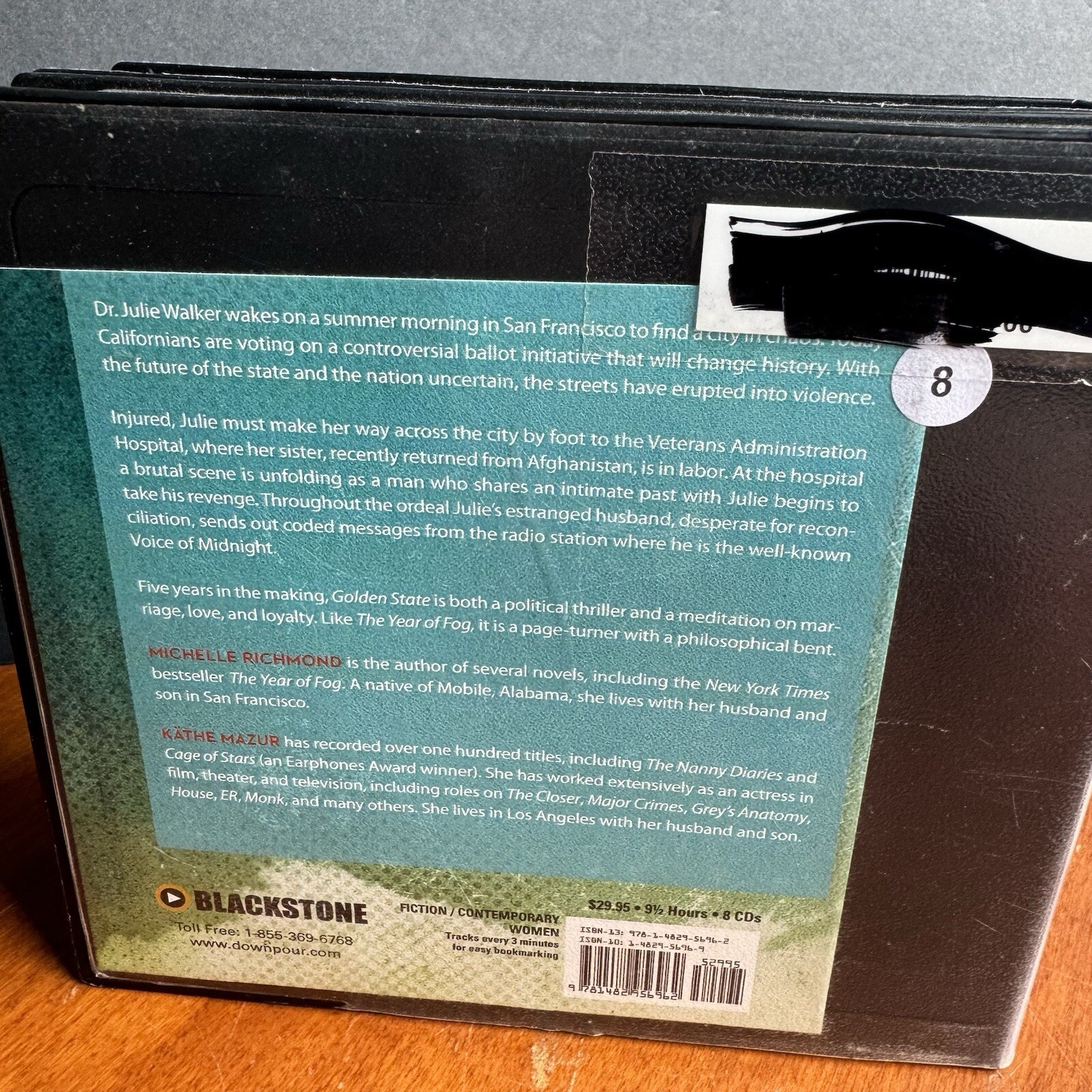 Lot: 2 Michelle Richmond Audio Book CD Set Golden State The Wonder Test