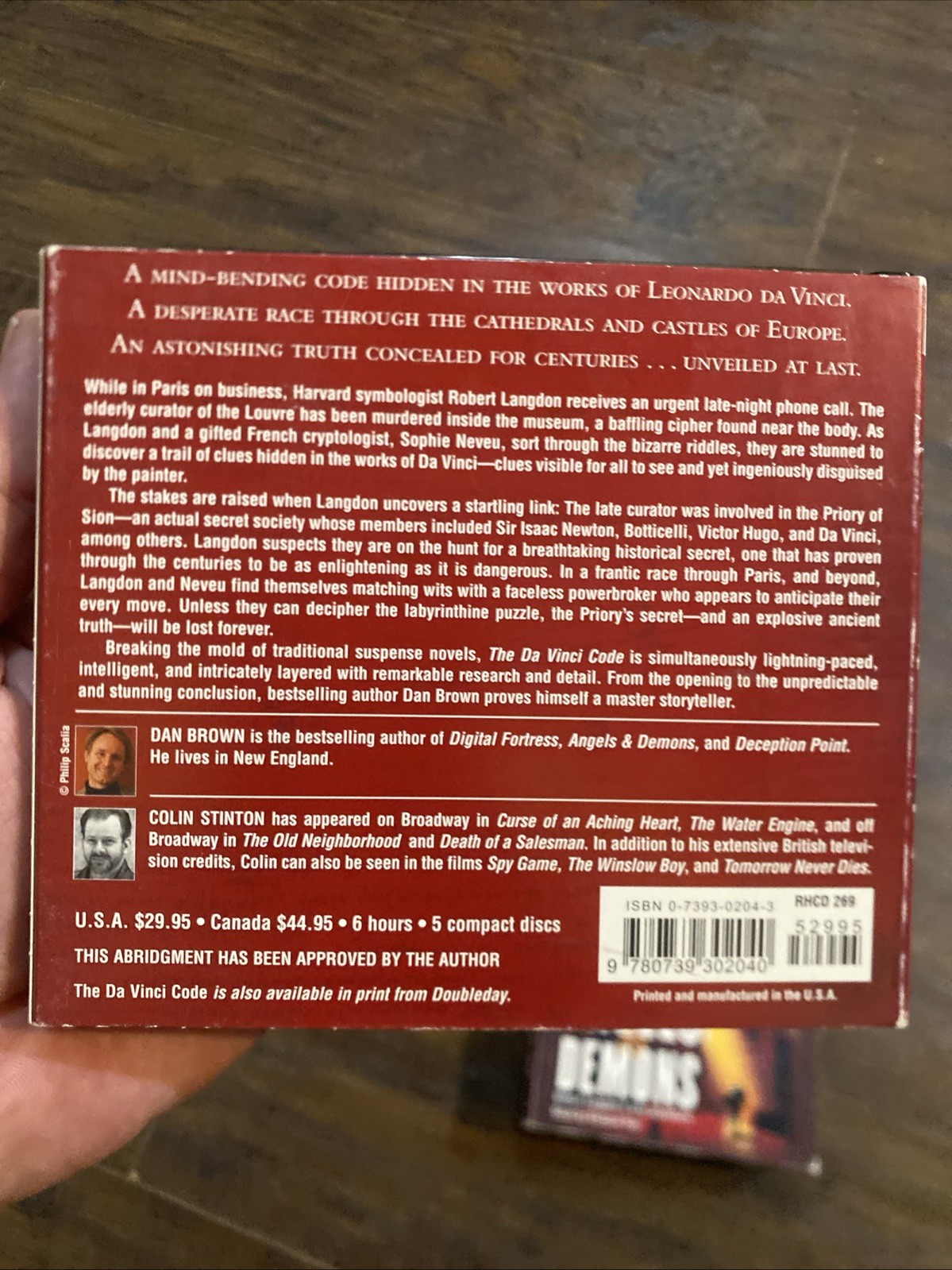 DAN BROWN • The Da Vinci Code | Angels & Demons • CD Audiobook F3-061