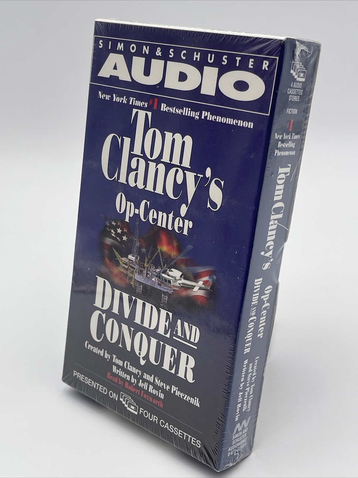 Tom Clancy Op-Center Divide & Conquer Audiobook By Jeff Rovin Cassette Tape New