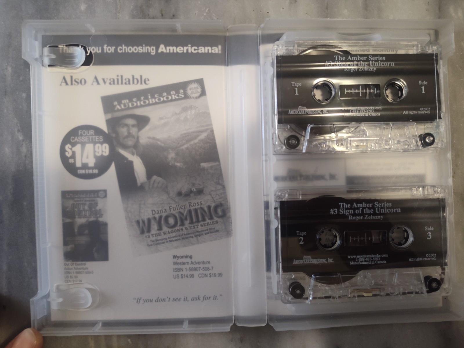 Roger Zelazny-Amber Series #1-#10 plus extra #7 Audio Books on Cassette!!!!!
