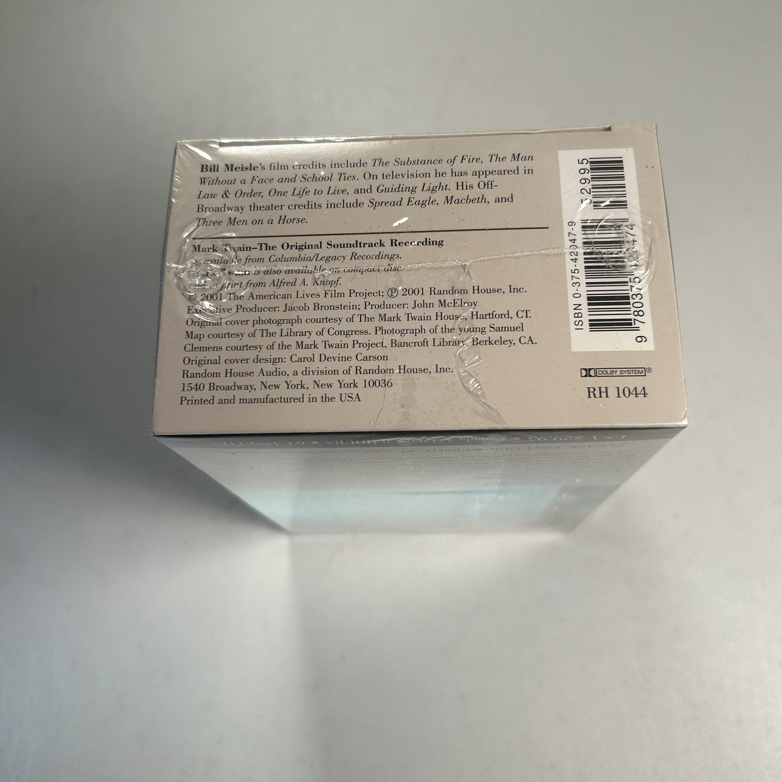 Mark Twain Random House Audio cassette Ken Burns unabridged SEALED 2001