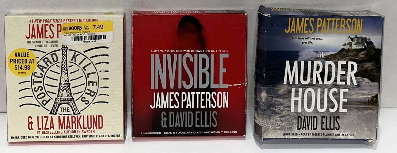 James Patterson Action Thriller Suspense Lot of 6 Audiobooks