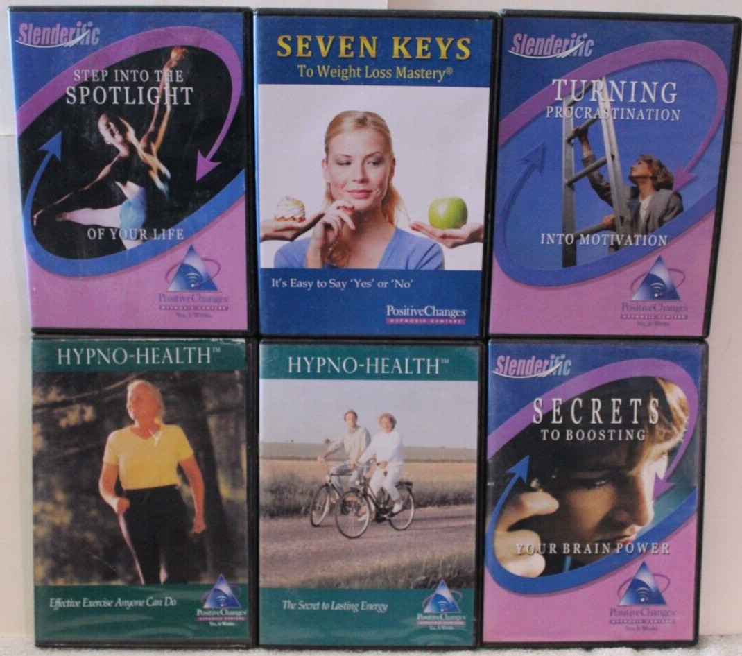 6 Seven Keys hypnosis weight loss Mastery audio CD lot Slenderific brain power